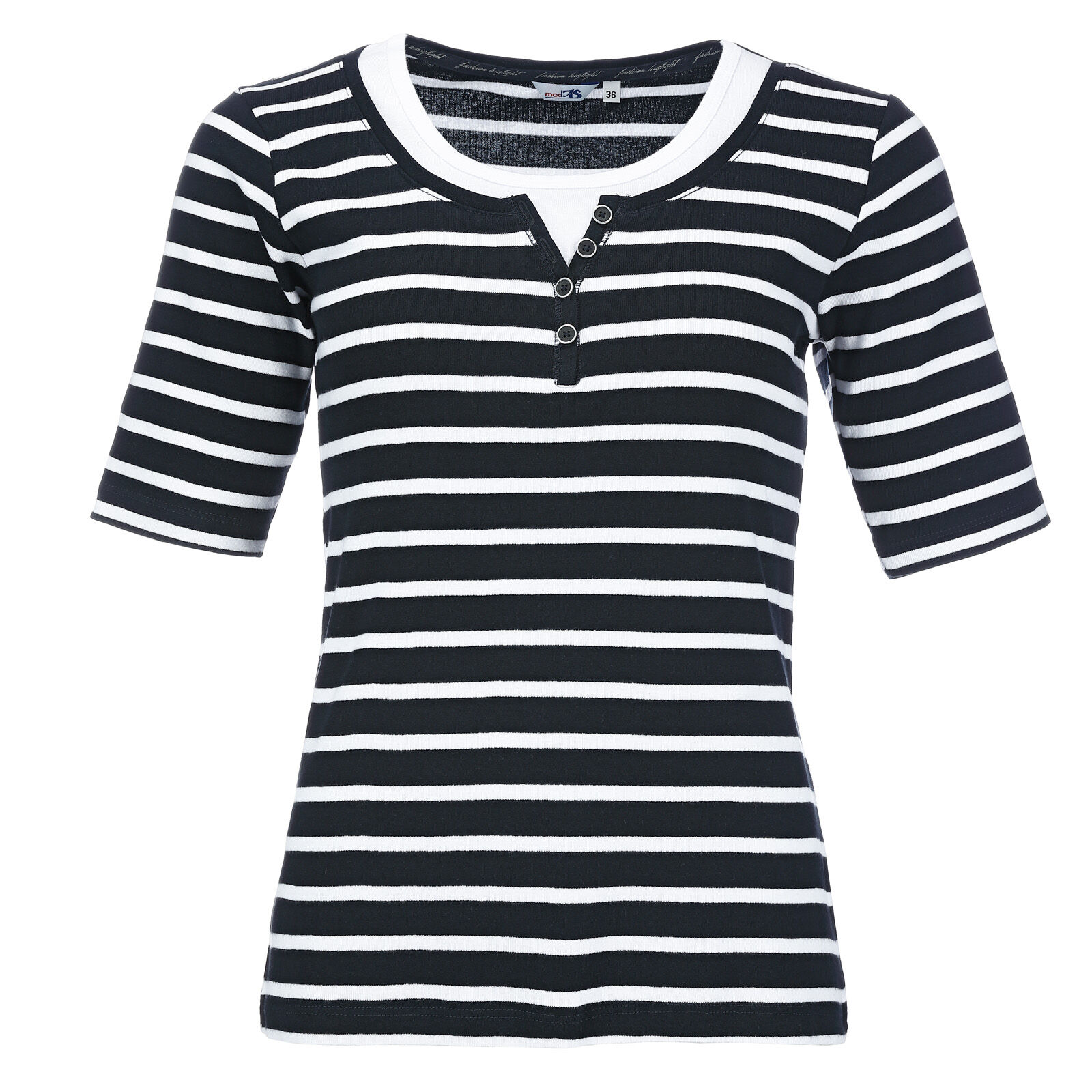 40308-05_blau-weiss_01 Maritimes Damen-Shirt Restposten