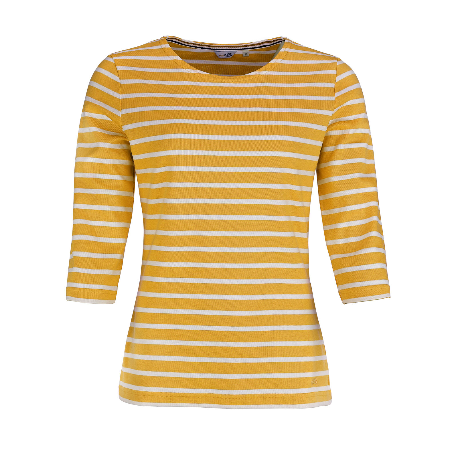 25902-96-safran-weiss Maritimes Damen-Shirt 3/4-Arm