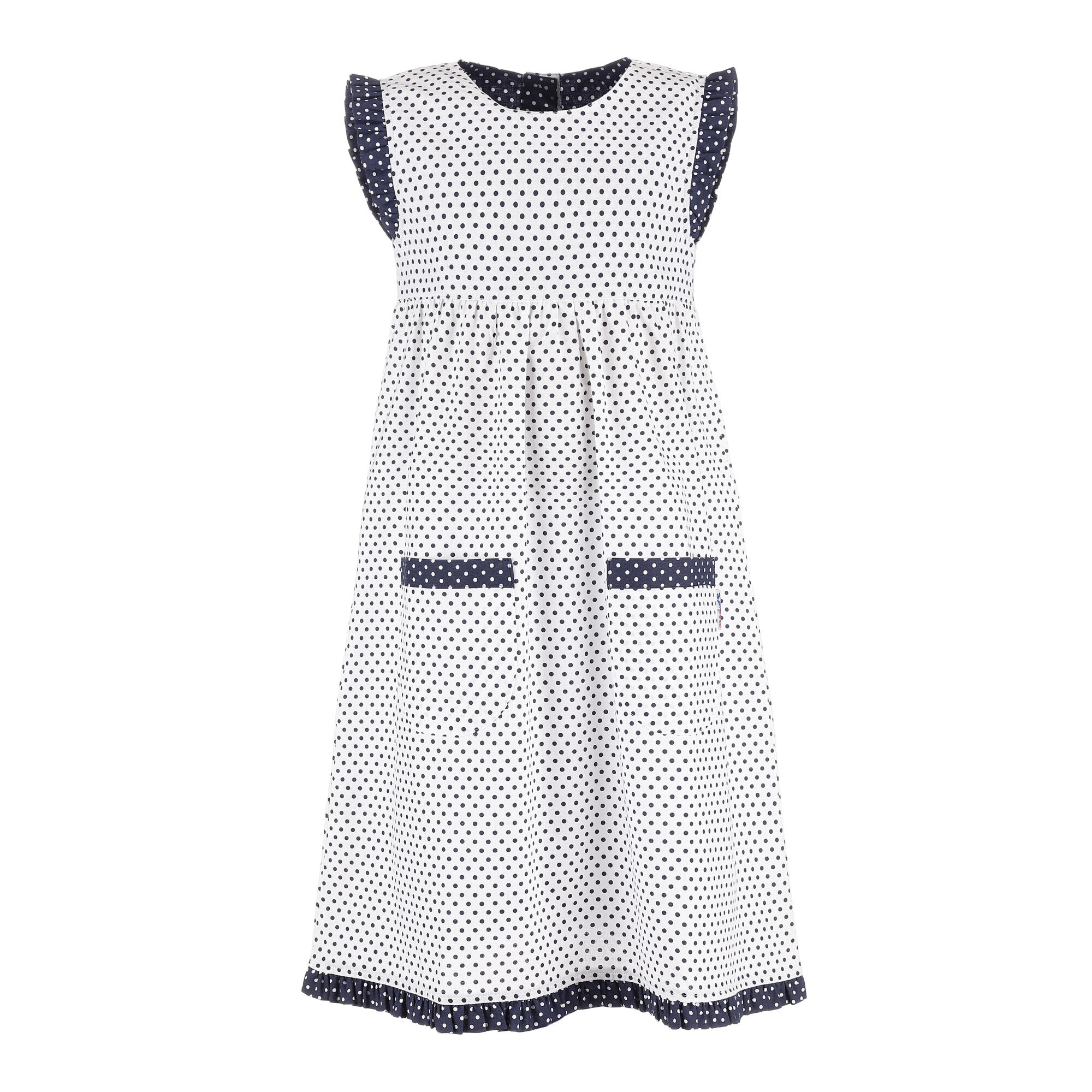 Kinderkleid, gepunktet Gr.140 Restposten
