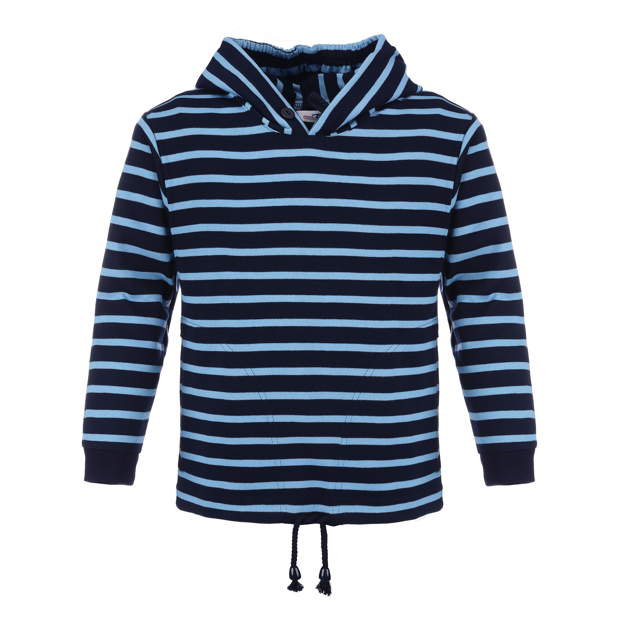 2920-74_blau-azur_01 Kinder-Kapuzenshirt Restposten