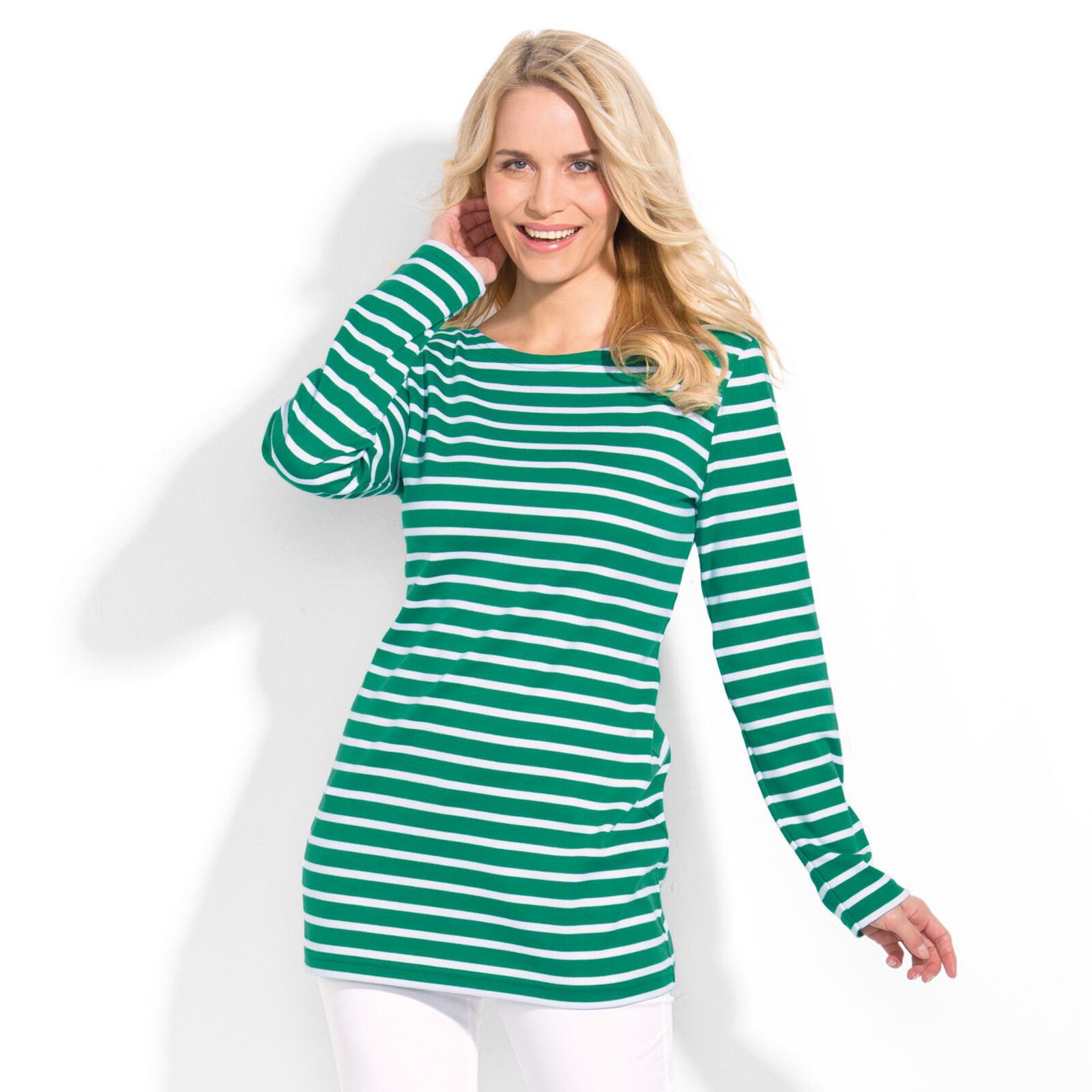 Maritimes Long-Shirt Gr. 40 Restposten