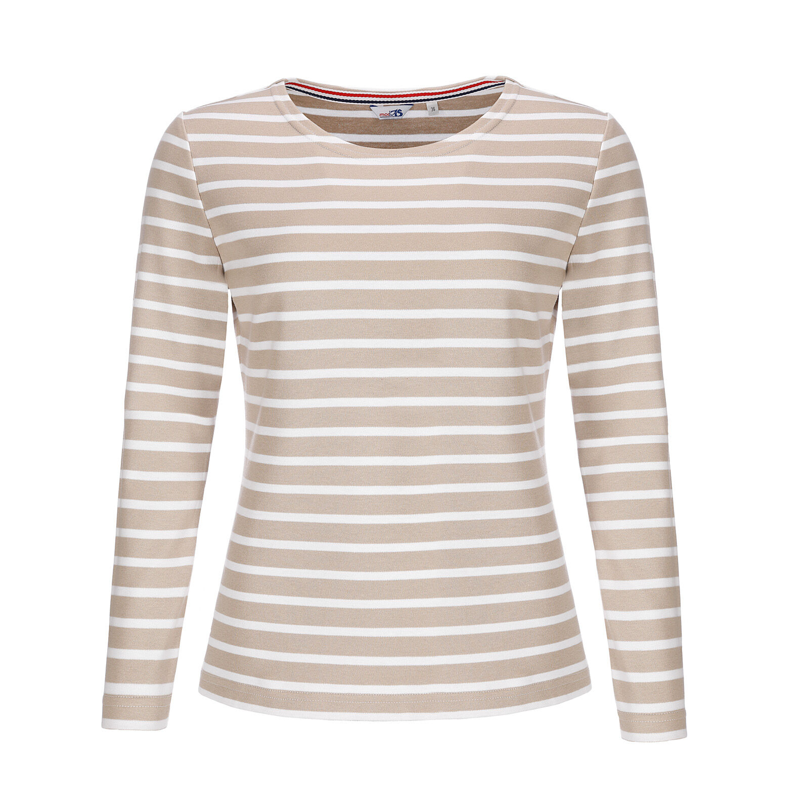 25904-98-Damen-T-Shirt-sand-weiss Maritimes Damen-Shirt 1/1-Arm