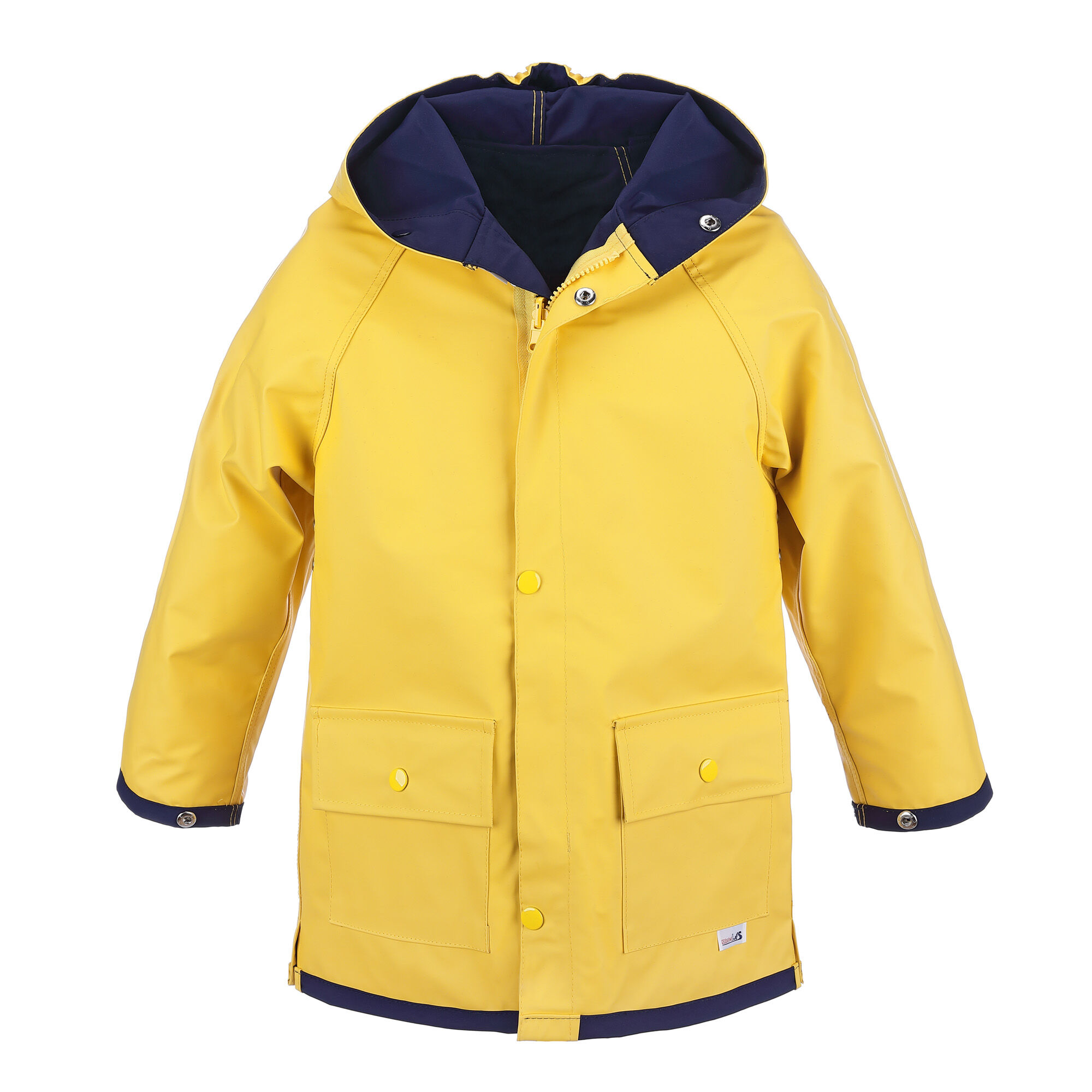 1331_gelb-blau_01 Kinder-Regenjacke „Friesen-Nerz“