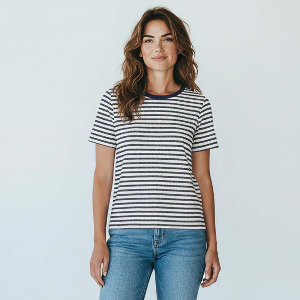 46116-damen-strick-t-shirt-blau-weiss-model